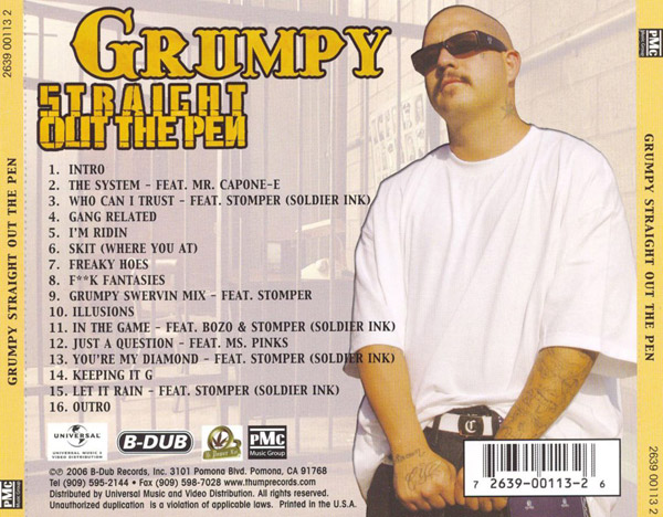Grumpy - Straight Out The Pen Chicano Rap